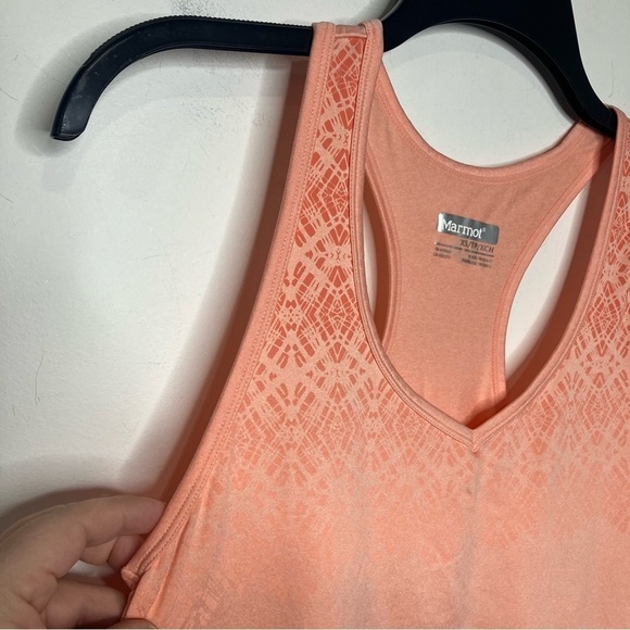Marmot racerback tank top peach orange size XS - Picture 5 of 6